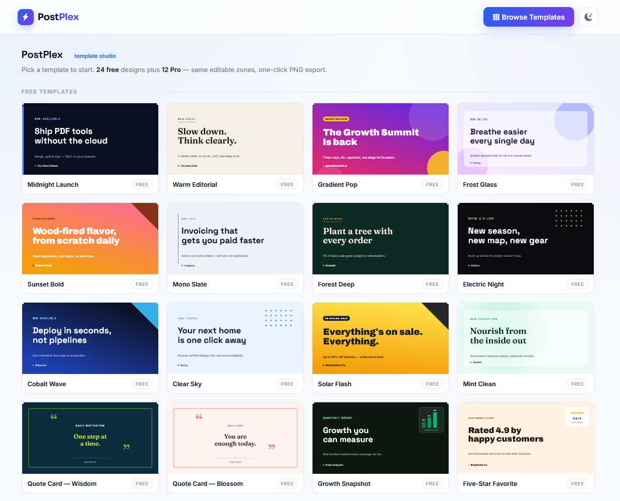 AI Social Post Maker screenshot