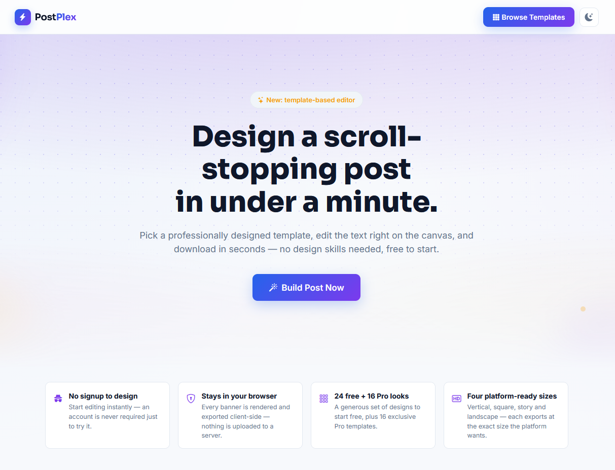 AI Social Post Maker screenshot