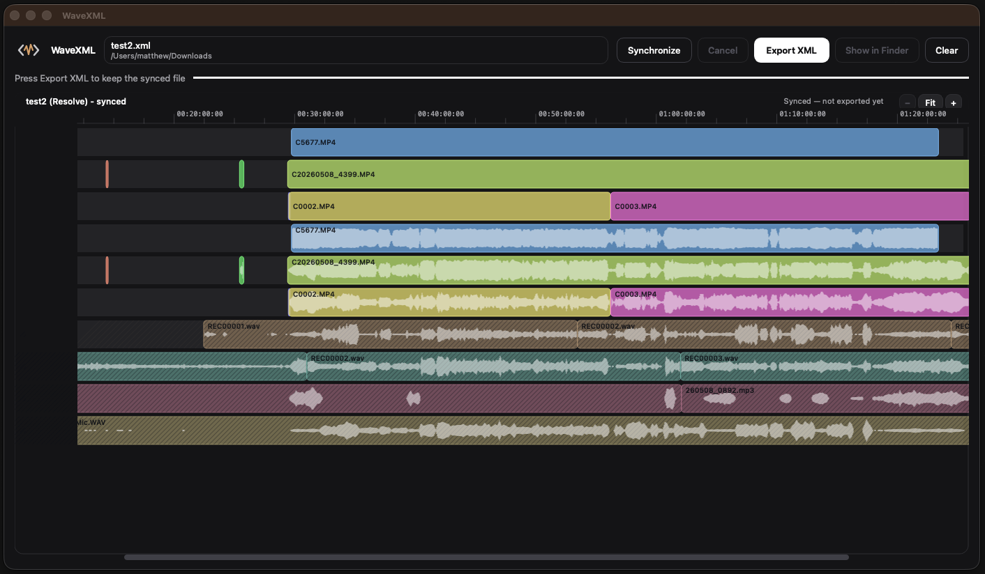 WaveXML screenshot