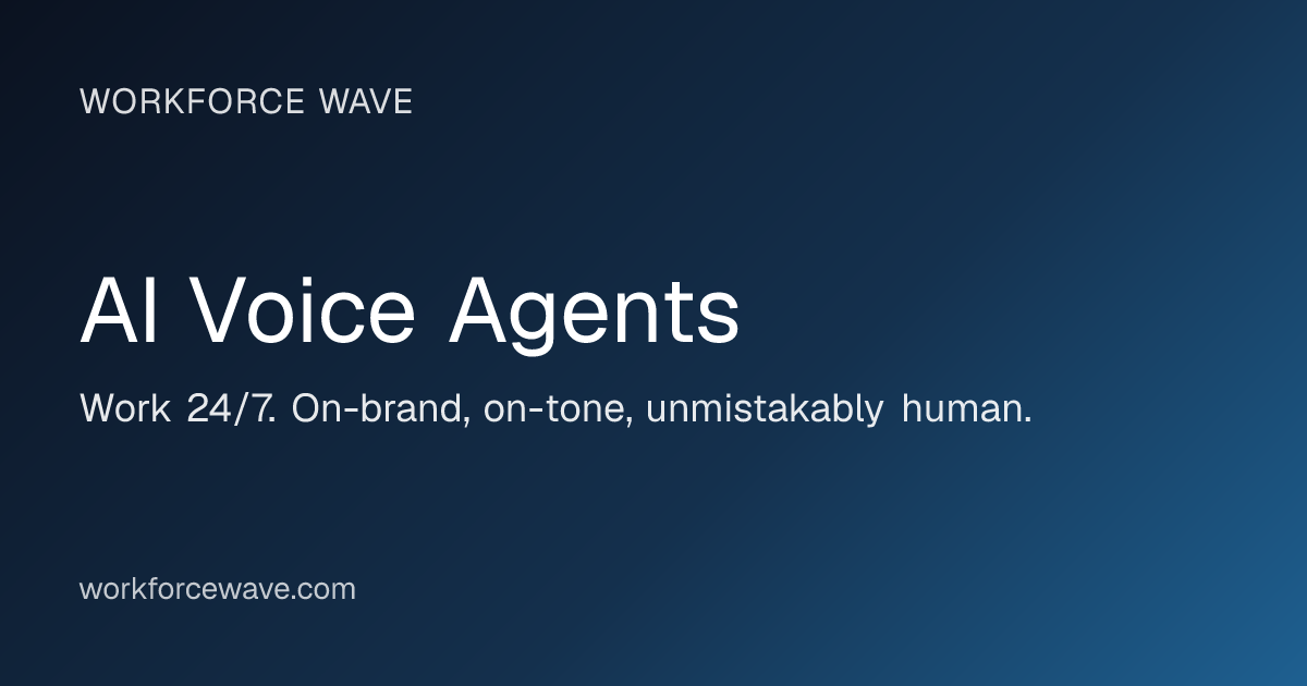 Workforce Wave: AI Voice Agents screenshot